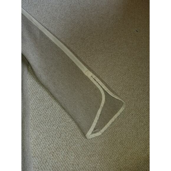 Womens Sweater-KRISZTINA NAGY-lt brown cotton cardigan lagenlook BOHO 3/4slv-M - Picture 3 of 5